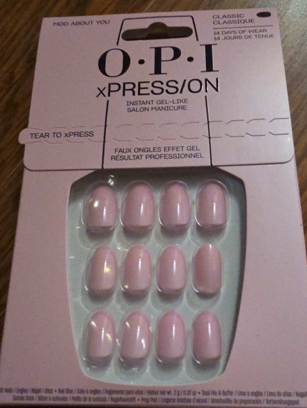 OPI xPRESSion Press-On Nails in Soft Pink Shade
